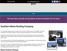 Tablet Screenshot of bedardsroofing.com